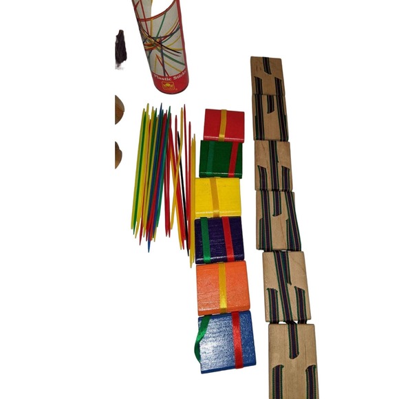 Lot Vintage Wooden Games Puzzles Jacob's Ladder Blockhead Cracker Barrel Moose - Picture 5 of 8